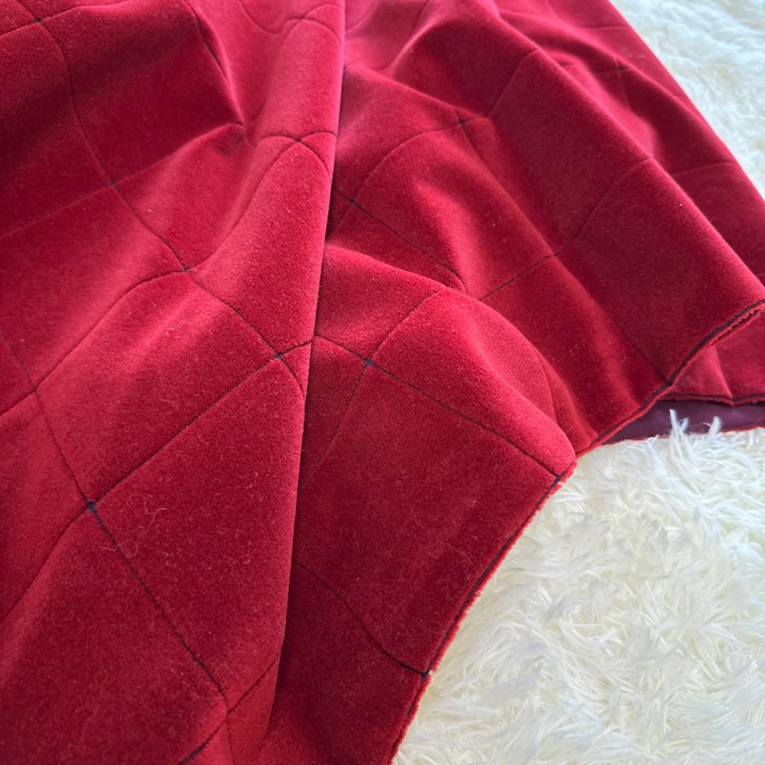 ミナペルホネン✨モスタイル ポンチョ ボルドー ワインレッド