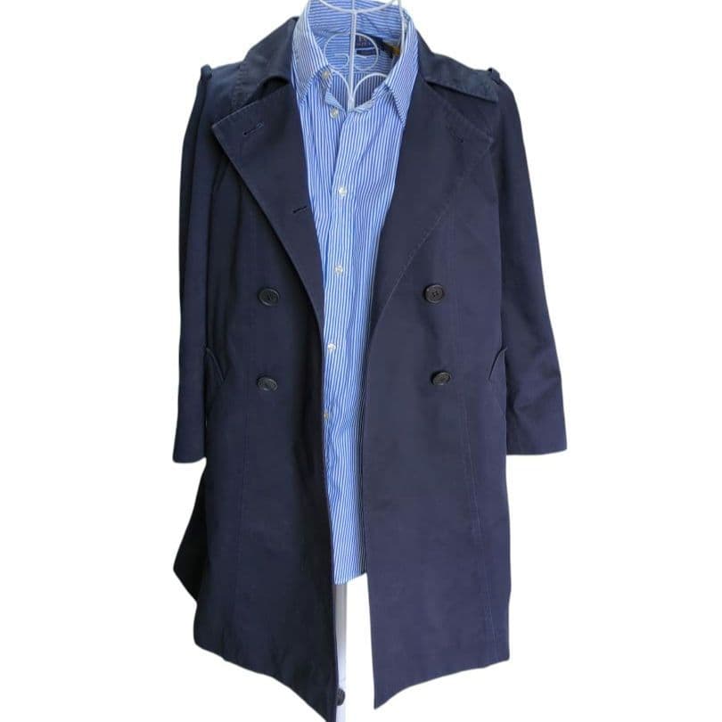 Miu Miu （ミュウミュウ）トレンチコート サイズ38　ネイビー　ベルト付