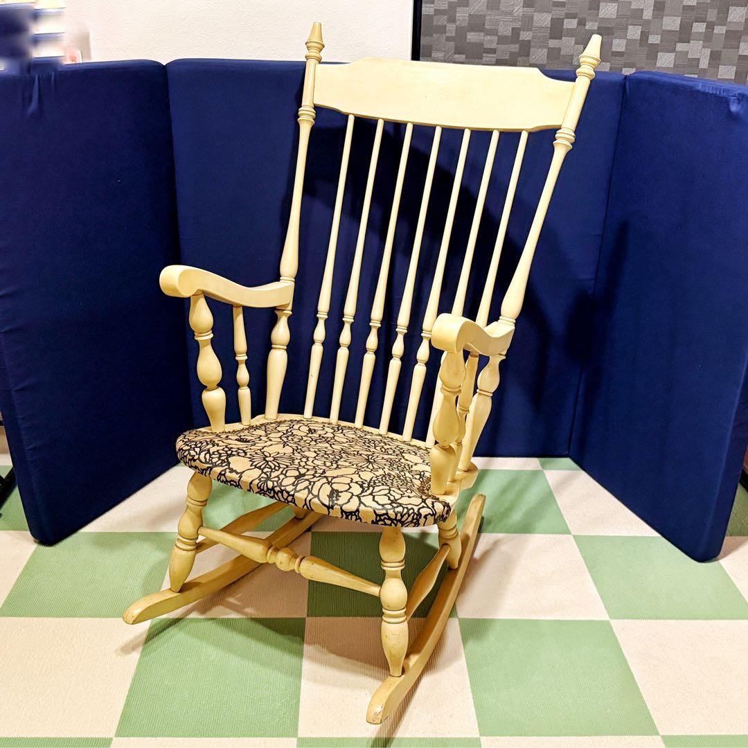 太平産業【TAIHEI】ロッキングチェア　レトロアンティーク　飛騨家具