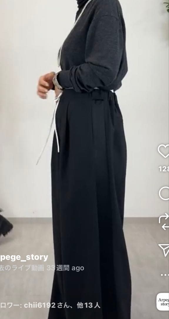 最終値下げ‼︎ Wウエストパンツ Mサイズ 黒