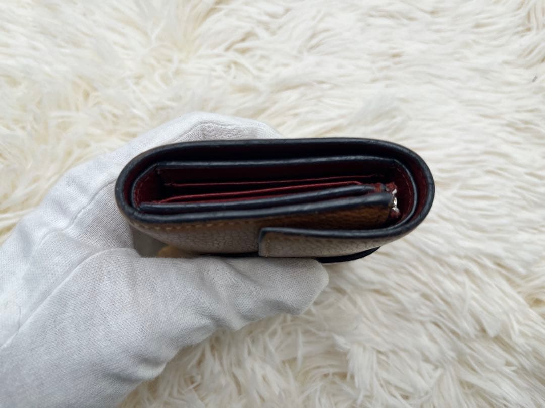 ✨美品✨ロエベ　三つ折り財布　トライフォールドウォレット　ブラウン　アナグラム