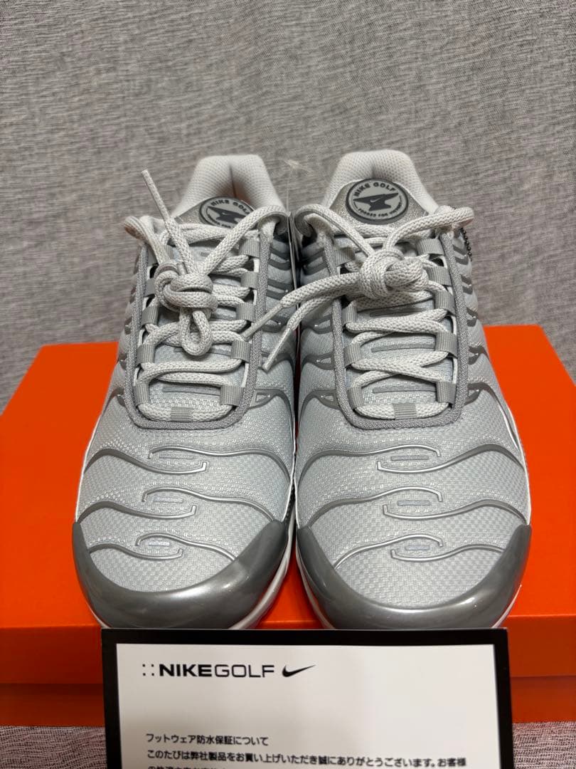 24.5 ☆新品☆ ナイキ エア マックス プラス ゴルフシューズ　シルバー