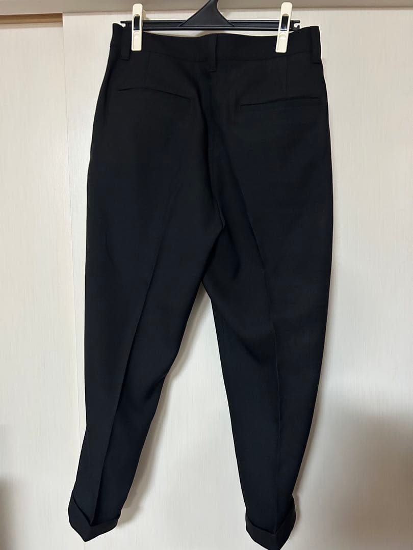 新品未使用　SOPNET. 黒 スラックス フロントタック Dリング付き