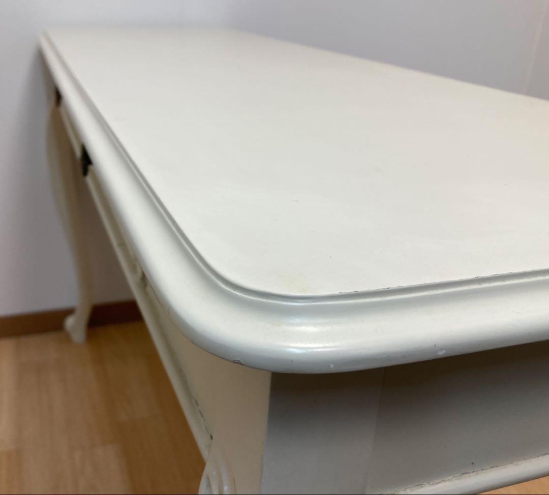 引き出し付きアンティーク調テーブル