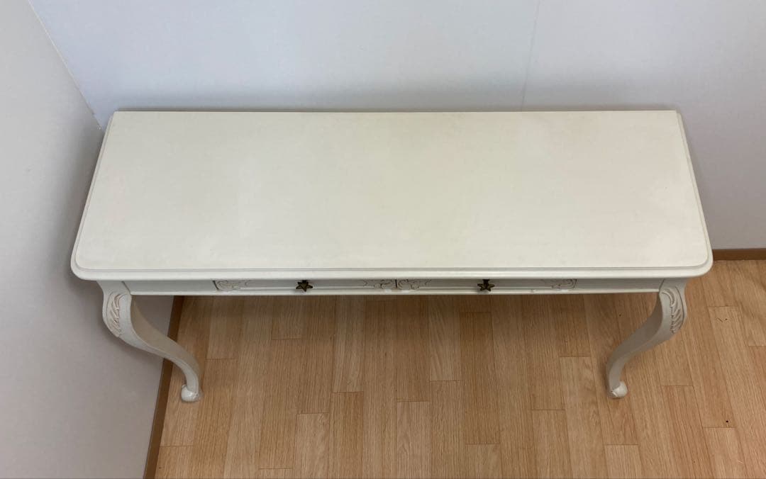 引き出し付きアンティーク調テーブル