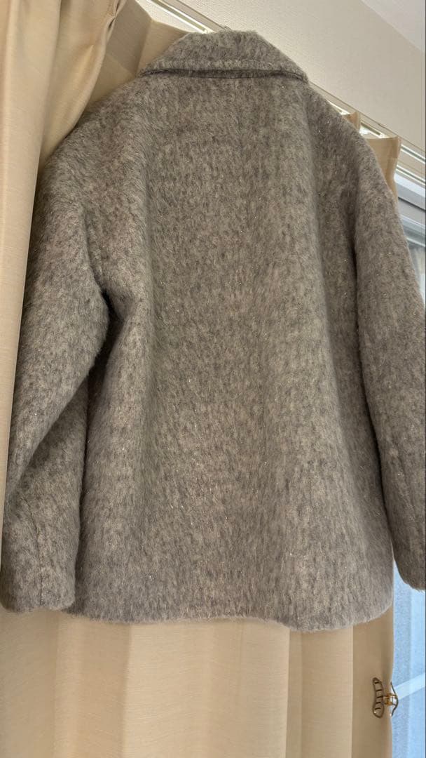 EMMA ROUGE VIF ラメシャギーコート