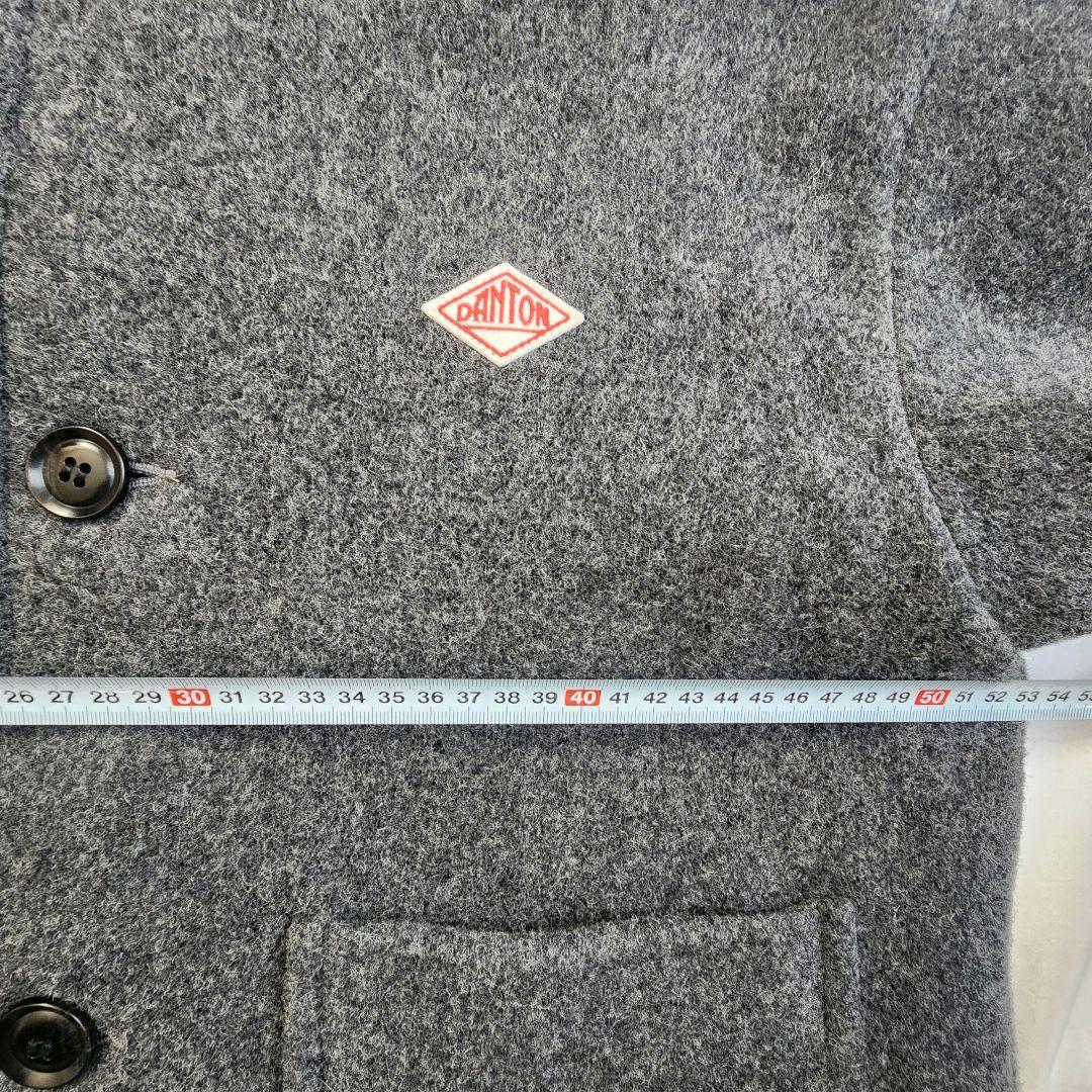DANTON☆ダントン☆ウールライトパイル ウールモッサ カラーレスジャケット