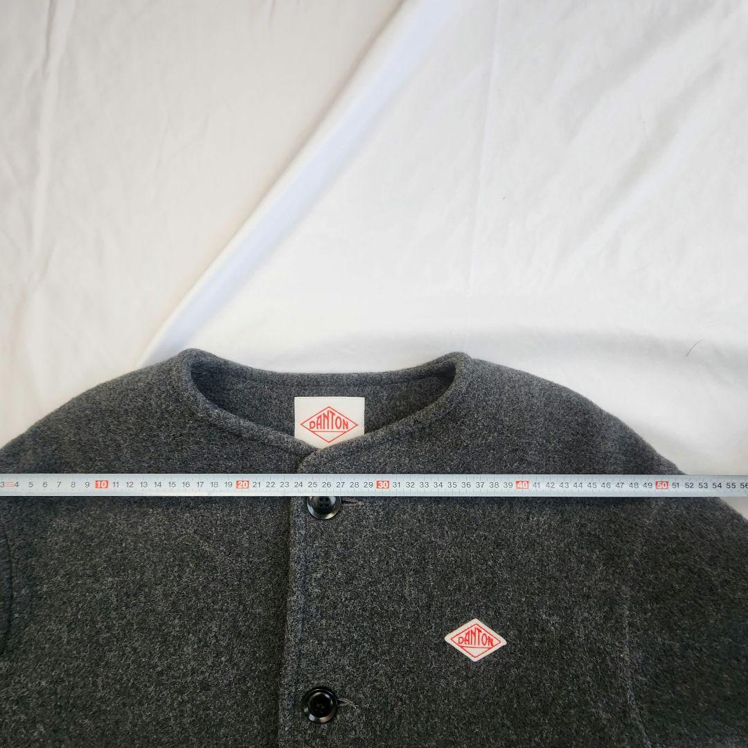 DANTON☆ダントン☆ウールライトパイル ウールモッサ カラーレスジャケット