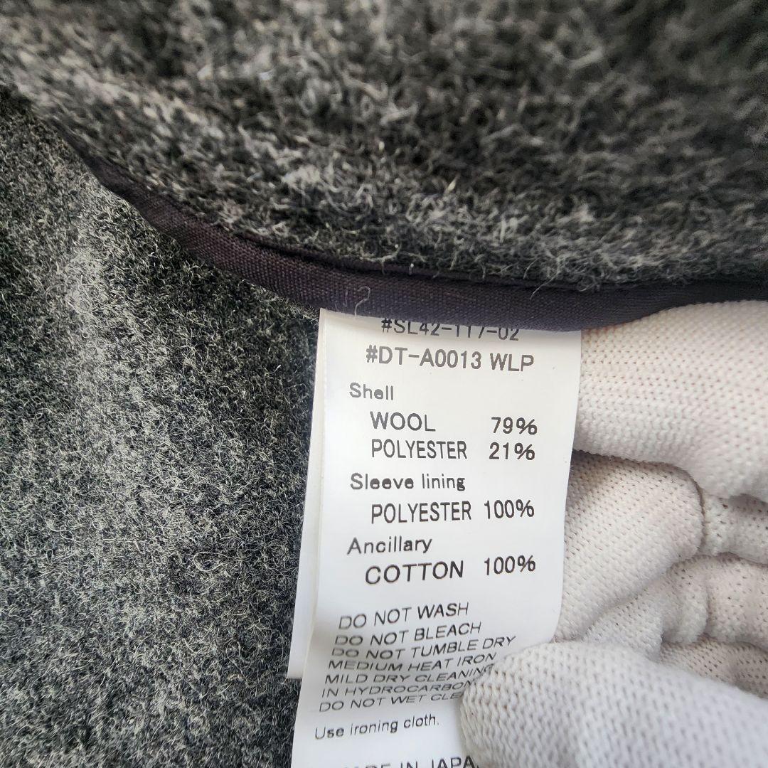 DANTON☆ダントン☆ウールライトパイル ウールモッサ カラーレスジャケット