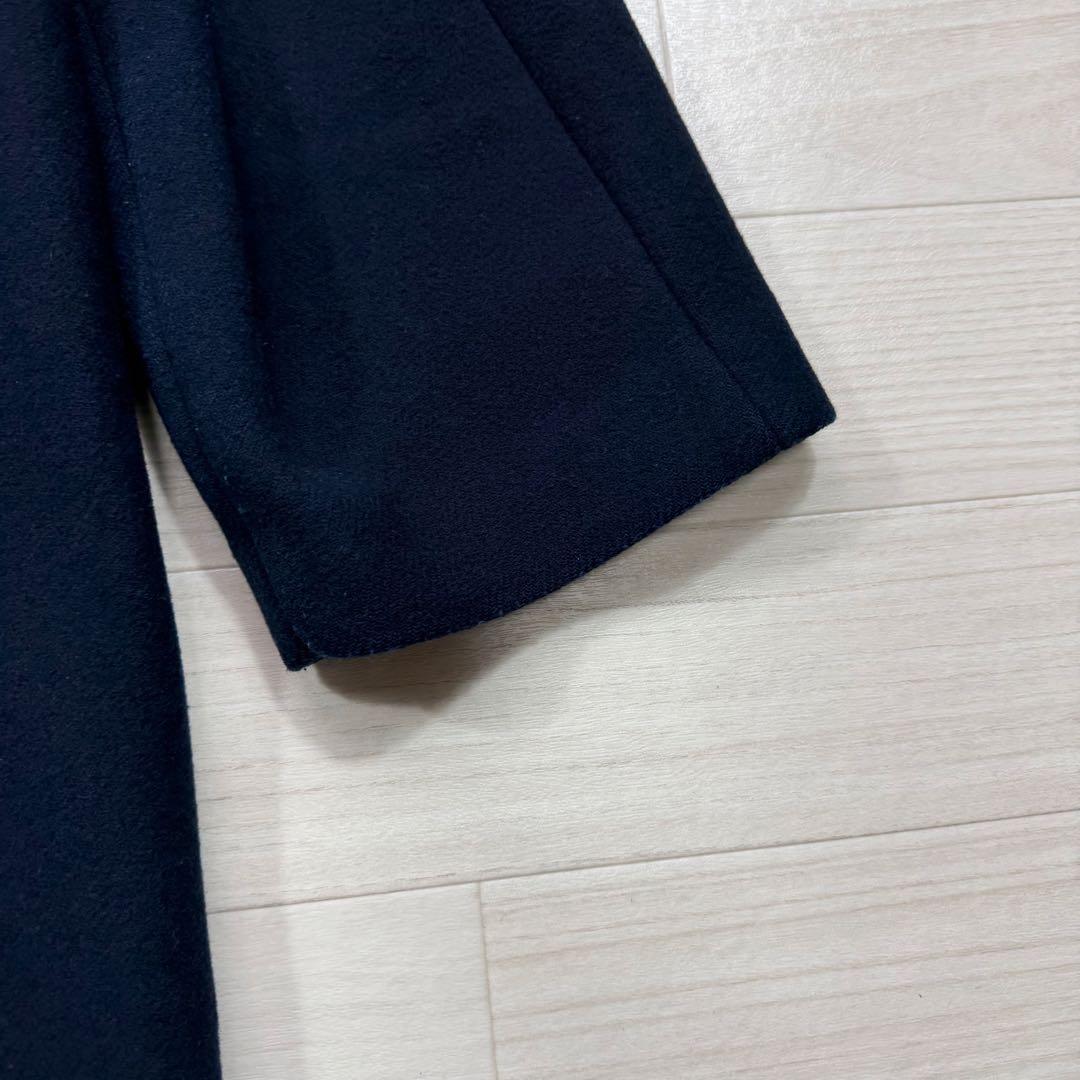 完売品 シンゾーン オーバーサイズ ダブルブレスト Pコート ネイビー 36 S