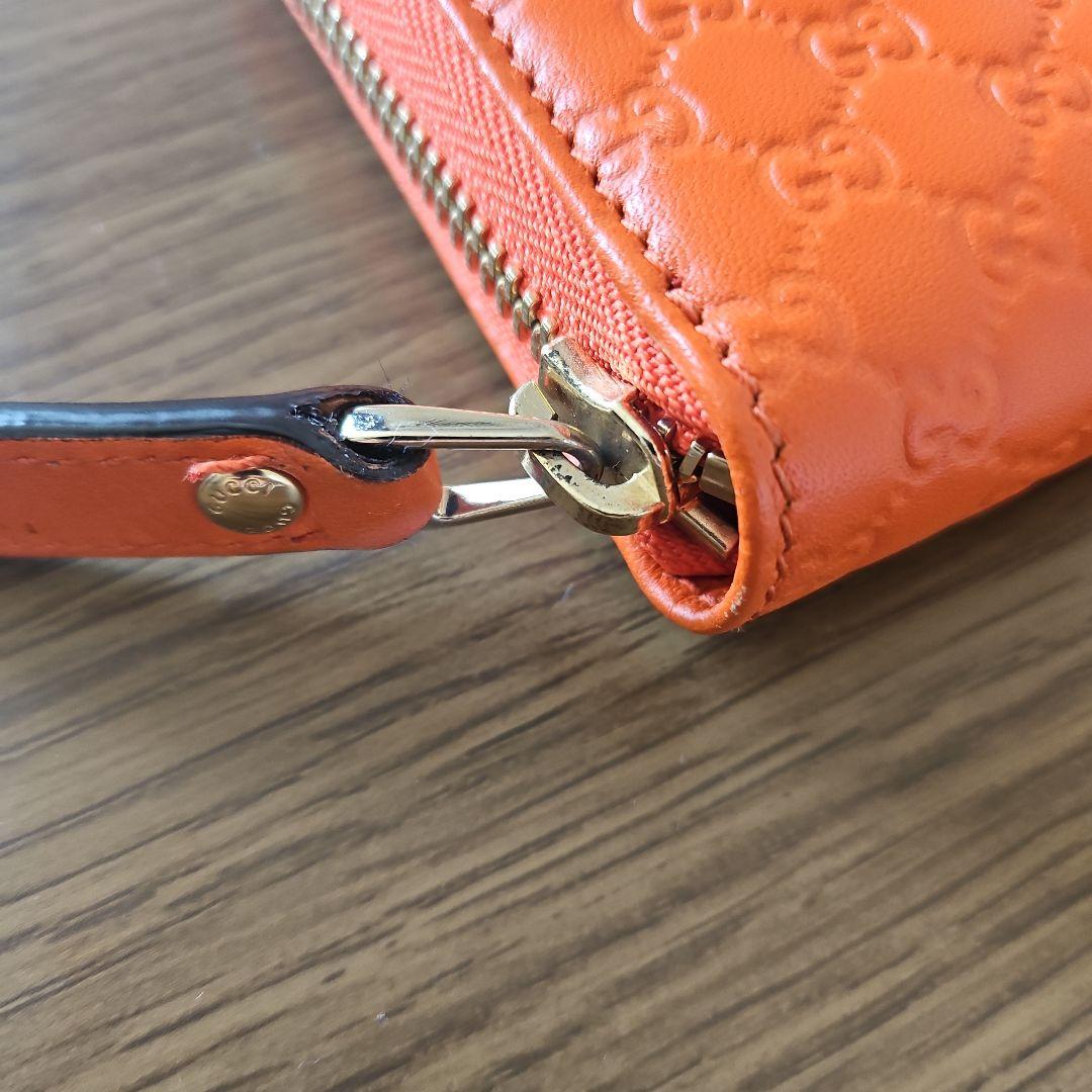 【29,000円→24,000円】GUCCI オレンジ GGパターン 長財布
