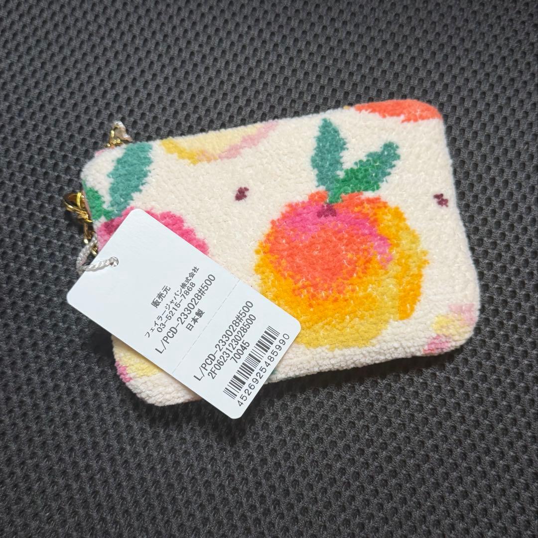 FEILER フェイラー ピーチドット キー&カードポーチ ペールアプリコット