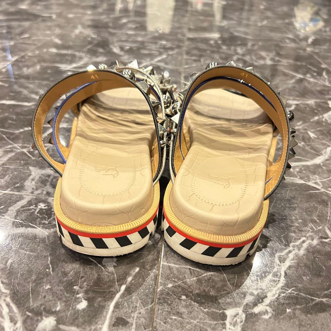 クリスチャンルブタン アポロビーチ スタッズ サンダル 26cm