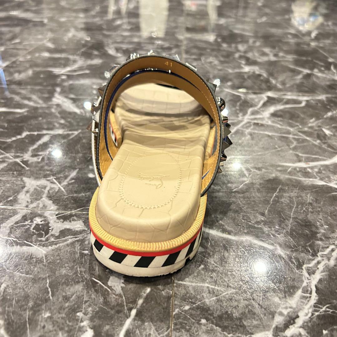 クリスチャンルブタン アポロビーチ スタッズ サンダル 26cm