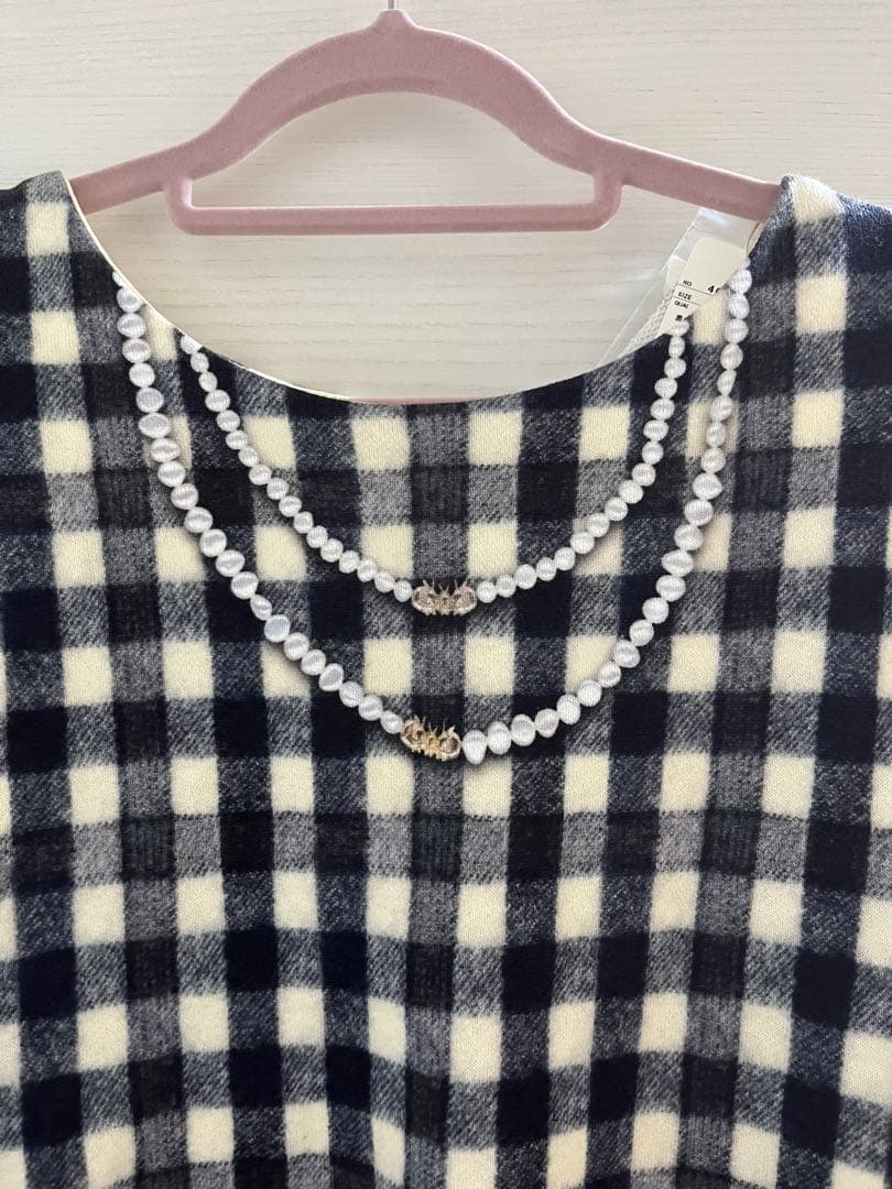 マ*ム様 フランシュリッペ FL5 ギンガムチェック だまし絵 トロンプルイユ