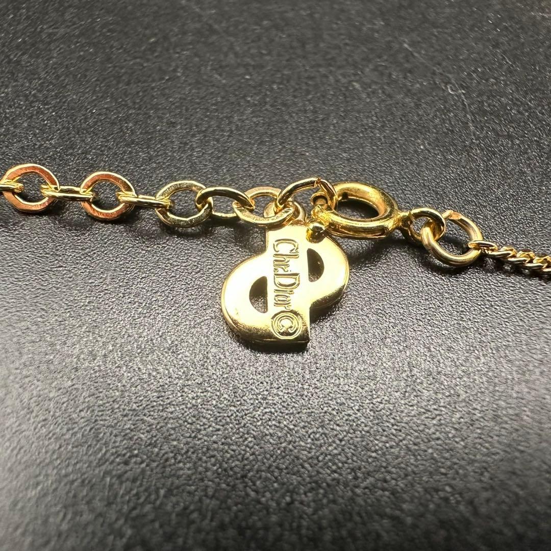 未使用級✨　Dior　ネックレス　CD ロゴ　ラインストーン　希少　1585