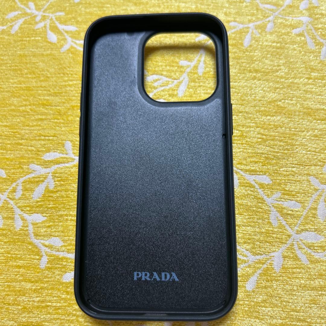 PRADA サフィアーノ iPhone14pro ケース ライトブルー