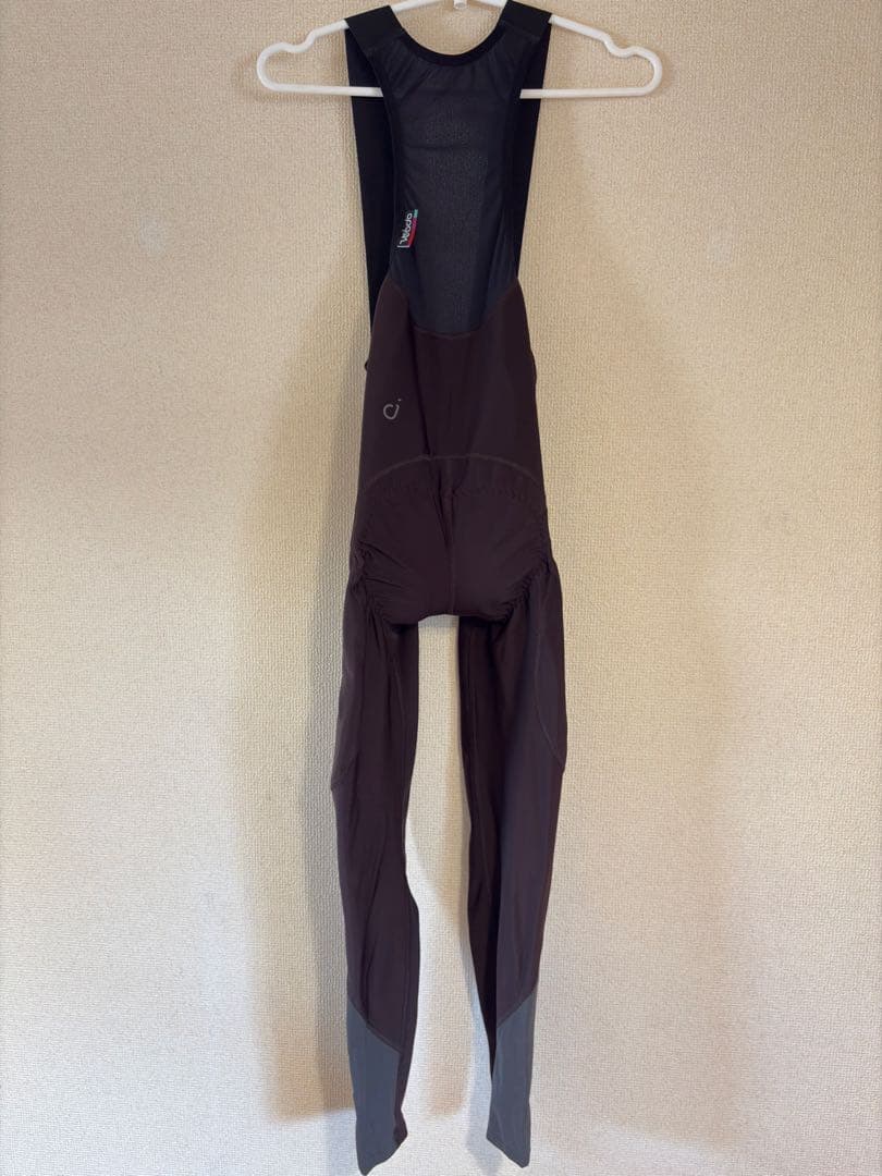 velocioベロシオパッド付き裏起毛ビブタイツ ブラウン