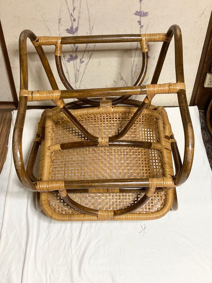 エトセトラ！【アンティーク】 籐ラタン チェア①