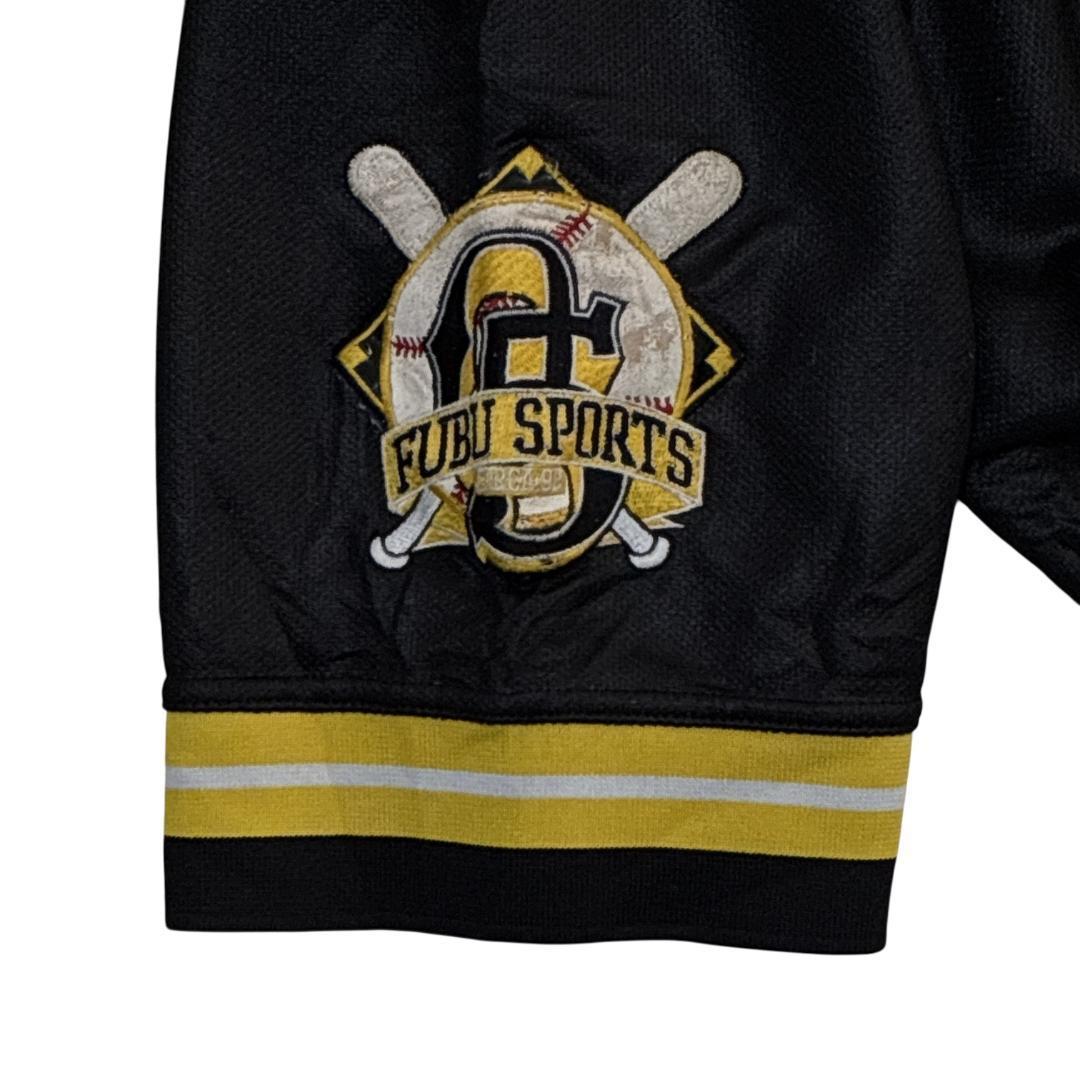 FUBU フブ ユニフォーム ゲームシャツ 刺繍ロゴ 黒 3XL ヒップホップ