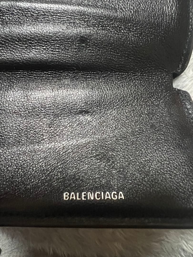 BALENCIAGA ヒョウ柄 三つ折り財布