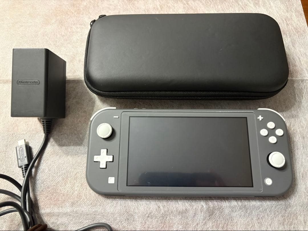 任天堂Switch Lite グレー　ケース&充電器　付き