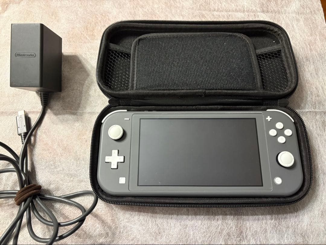 任天堂Switch Lite グレー　ケース&充電器　付き
