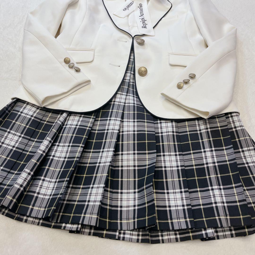 美品 フルセット レピピアルマリオ 卒業式 フォーマルスーツ 160 女の子