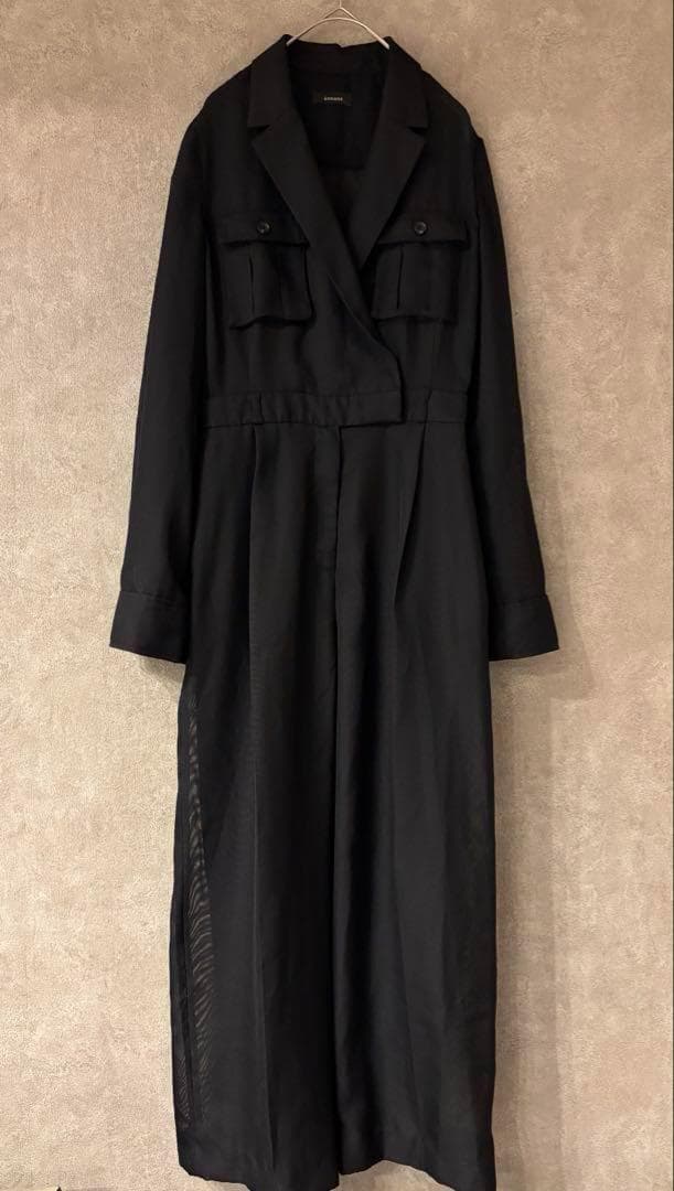 anuans アニュアンス　サファリシアーオールインワン 　ブラック　М　美品