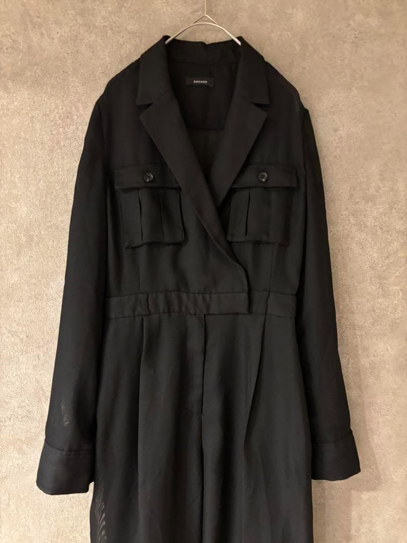 anuans アニュアンス　サファリシアーオールインワン 　ブラック　М　美品