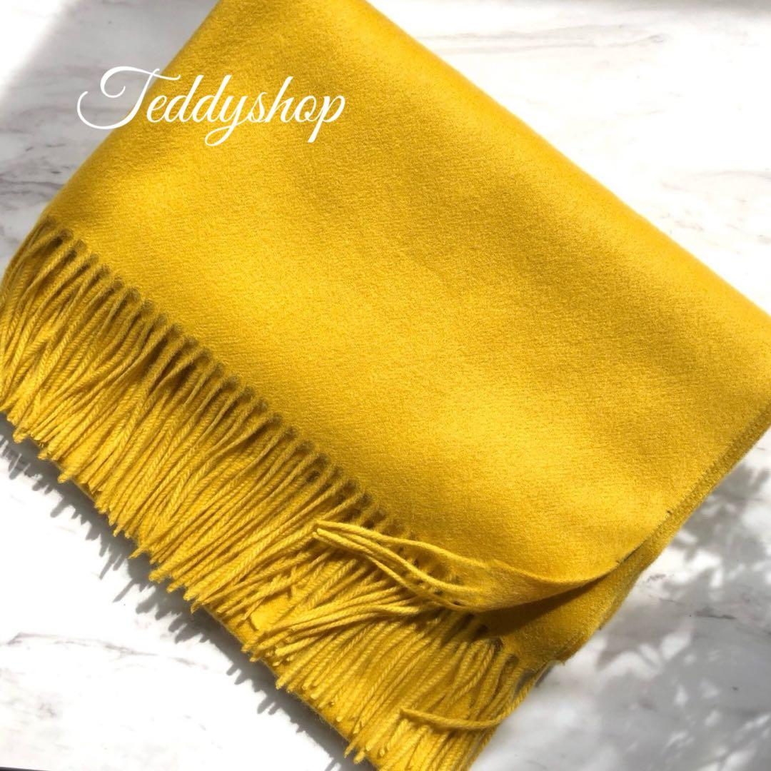 極上カシミヤ100%☆大判 ストール☆ ミモザ