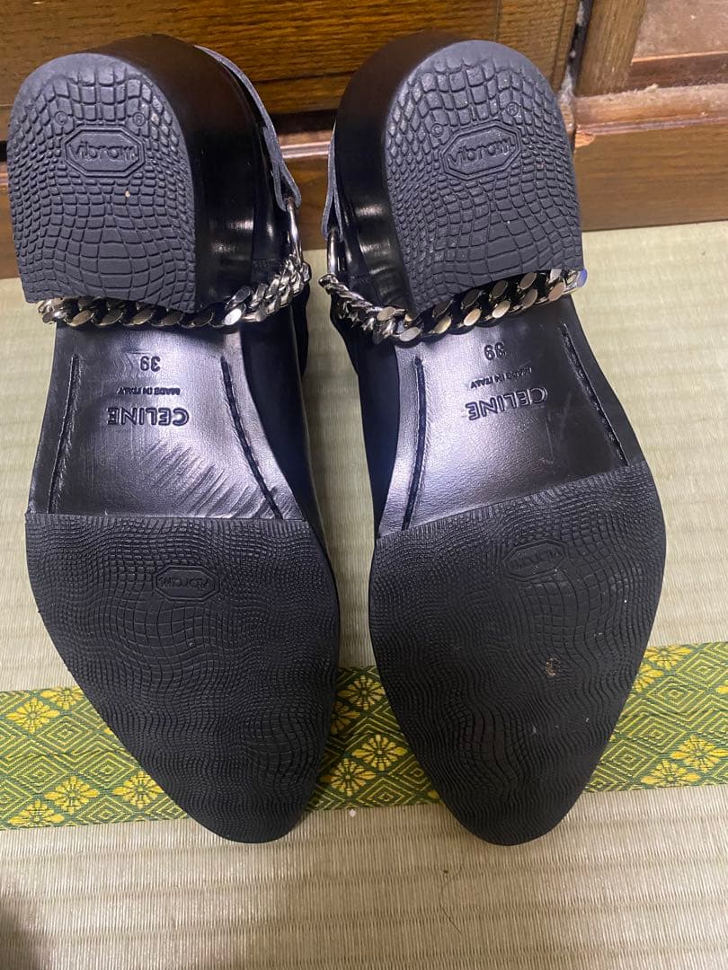 CELINE カマルグ バイカー チェルシーブーツ