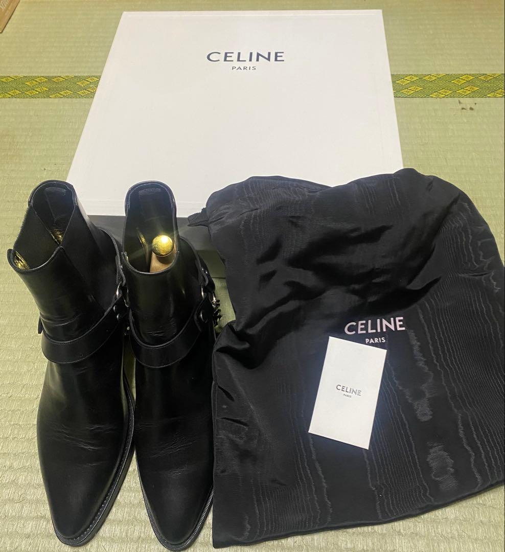 CELINE カマルグ バイカー チェルシーブーツ