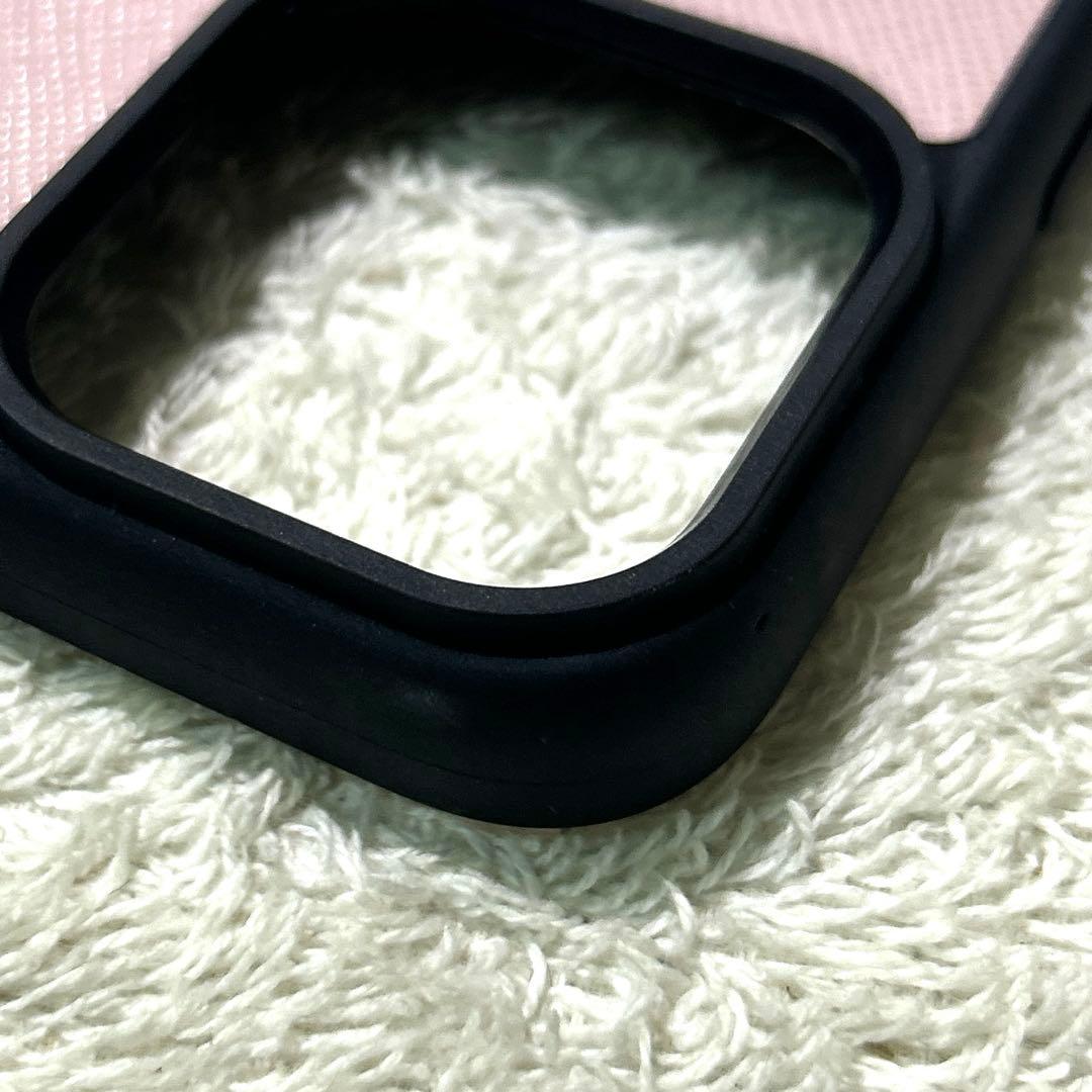 極美品　PRADA プラダ　iPhone14 pro ハードケース　ピンク