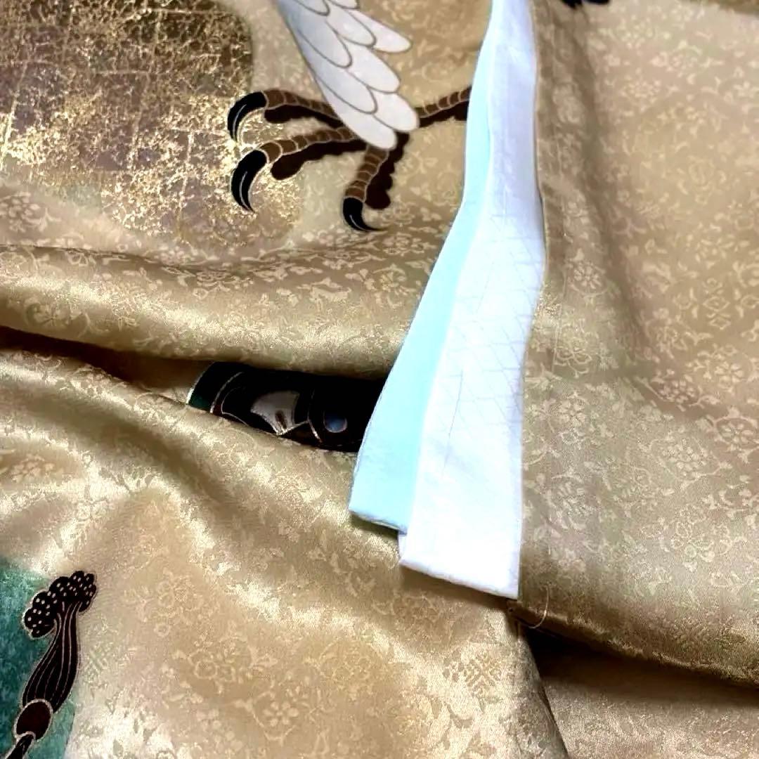 【新品】日本製 刺繍 手書き京友禅❗️お宮参り 産着 襦袢付 正絹 新品たとう紙付