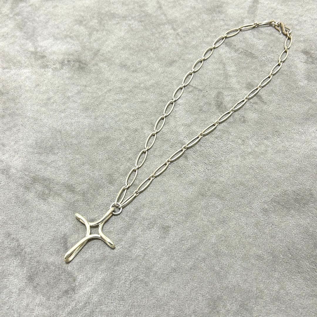 ティファニー　ラージ　オープンクロス　ネックレス　シルバー925