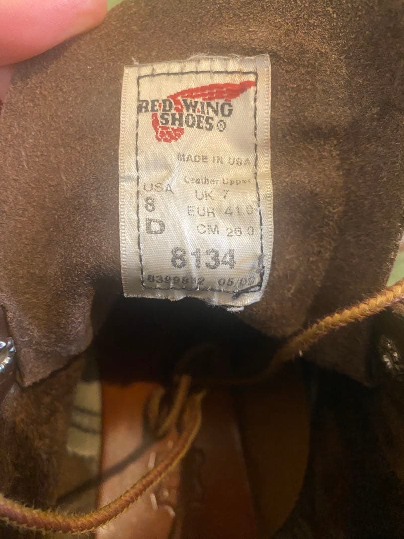 レッドウィング　US8 REDWING 8134 26cm