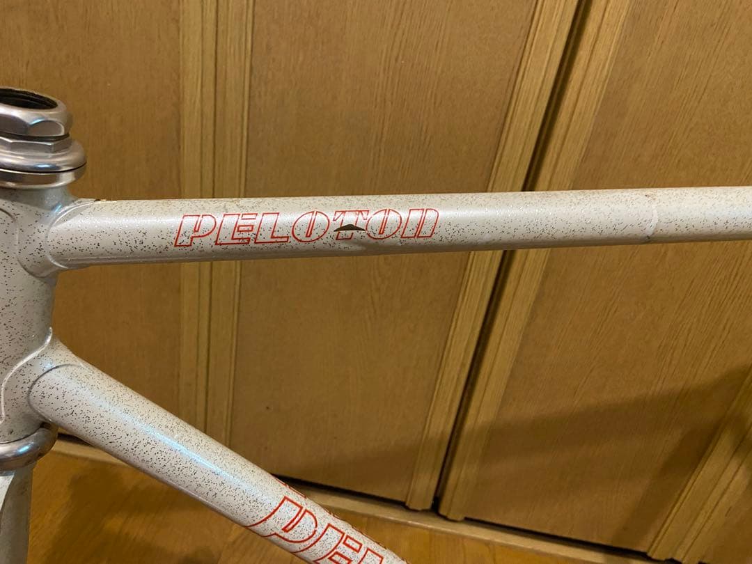 PELOTON ホワイトフレーム njs 競輪　トラックフレーム　ピスト