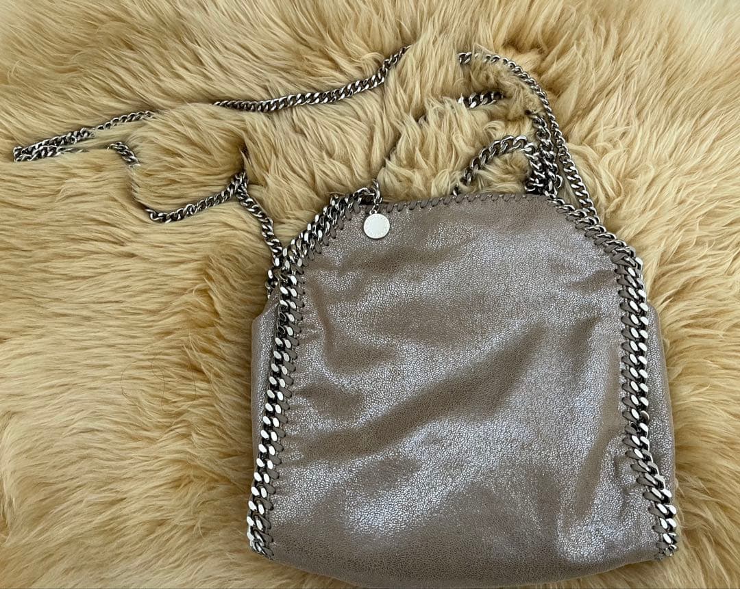 美品　ステラマッカートニー　ファラベラミニ　ベージュ