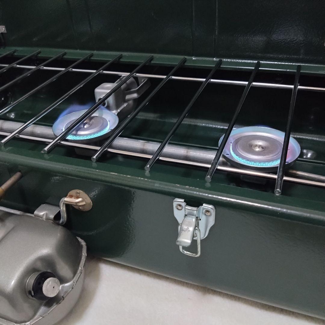 【美品】Coleman コールマン428　スリーバーナー　コンロ