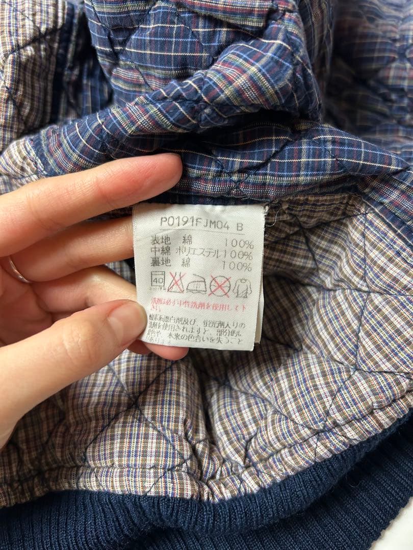 PINK HOUSE パッチワーク　デニムジャケット　MA-1