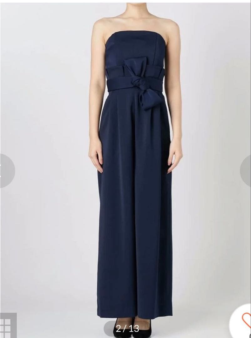 【美品】 ラグナムーン　ハイウエストワイドパンツドレス（黒）セット　S