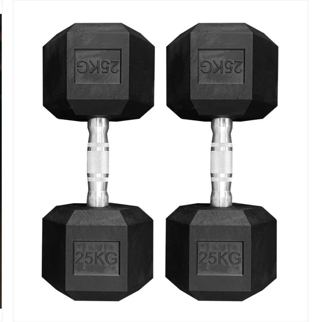 新品商品 25kg ダンベル 2個セット 鉄アレイ