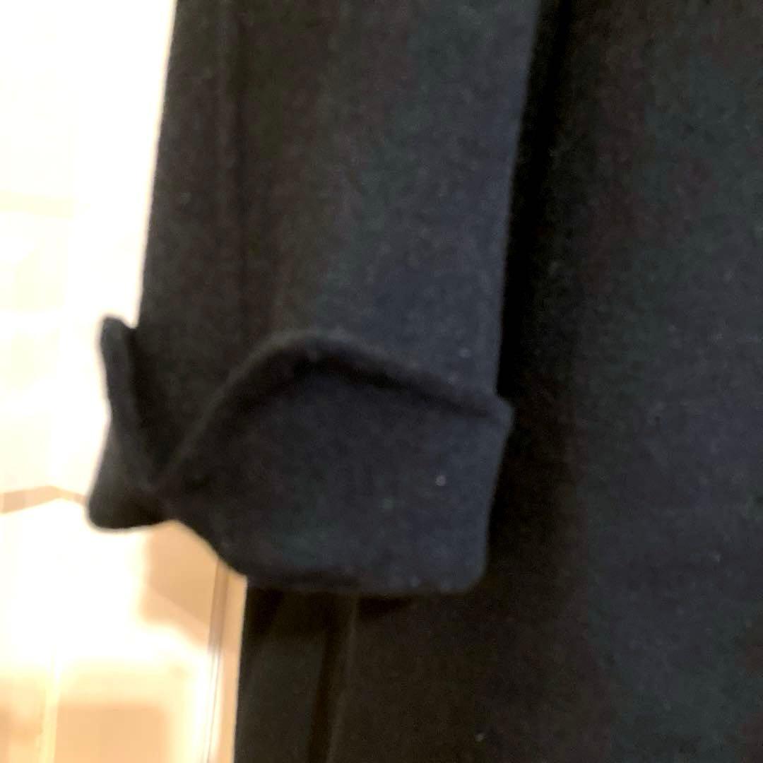 Aquascutumアクアスキュータム黒ブラックカシミヤ100%チェスターコート