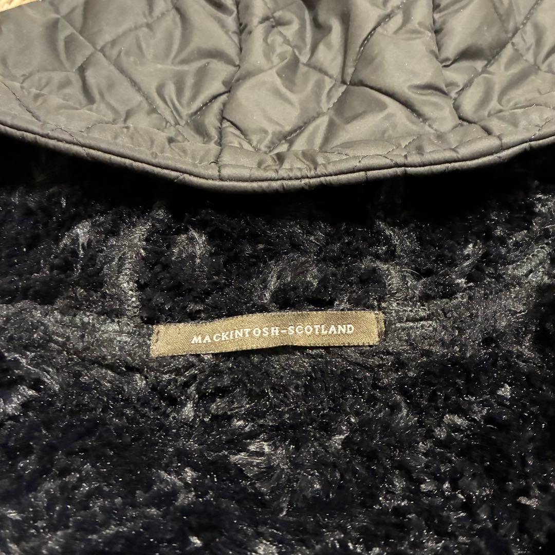 【最上級】マッキントッシュ スコットランド 英国製 キルティング ボア コート