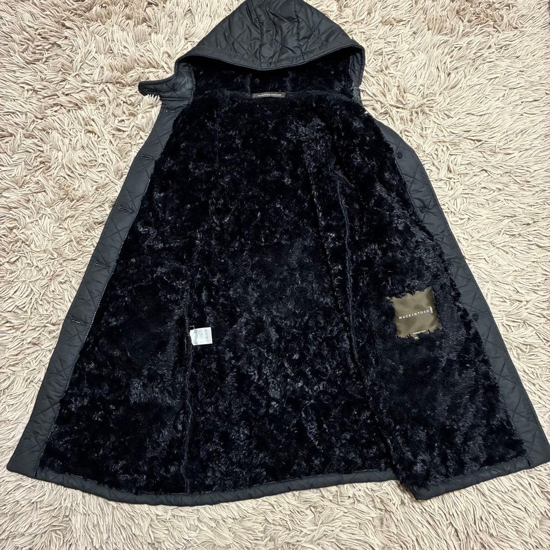 【最上級】マッキントッシュ スコットランド 英国製 キルティング ボア コート