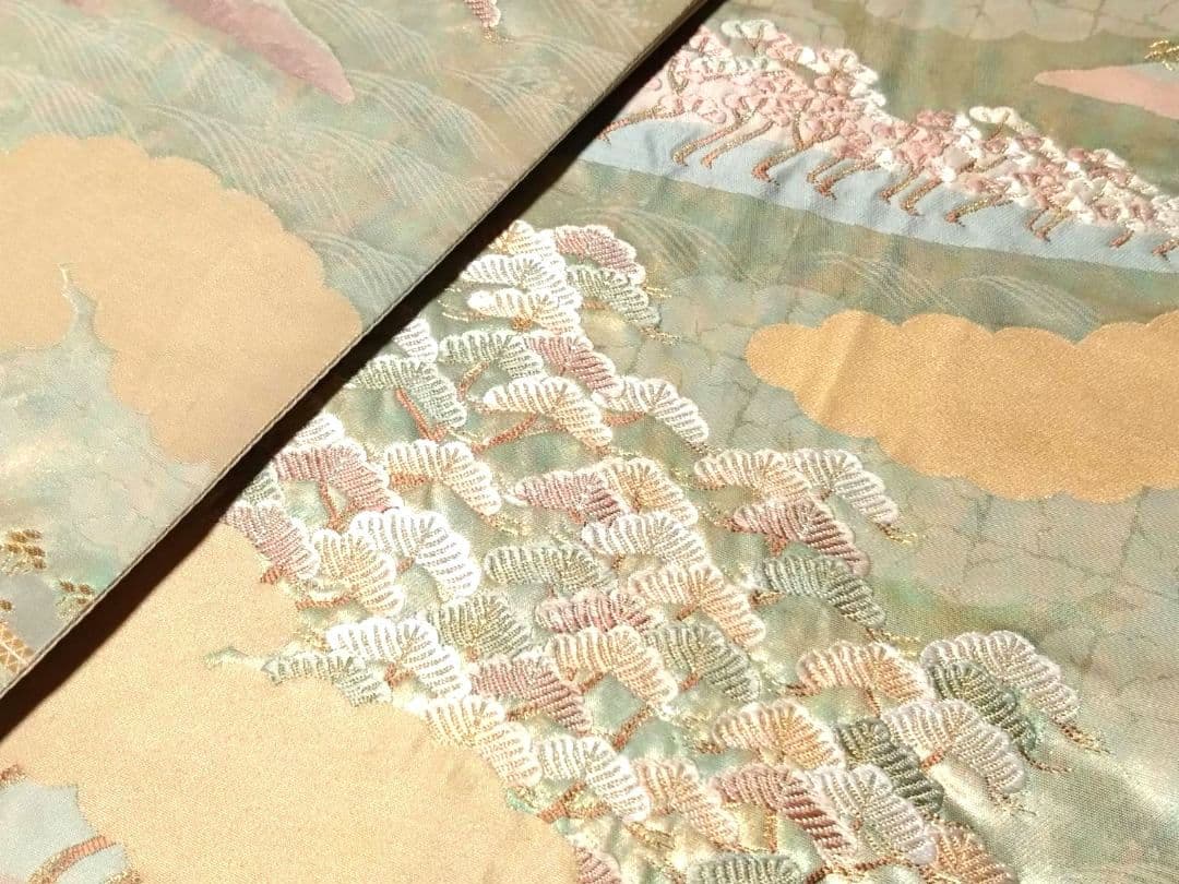 B176★刺繍等高級袋帯12本まとめ売り★着用/着物/付下げ訪問着等/リメイク★