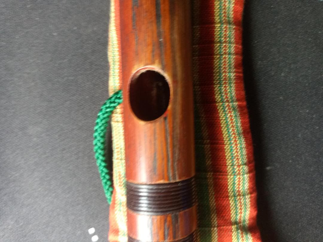 ryohan本煤竹製篠笛　笛師藍山 七上調子