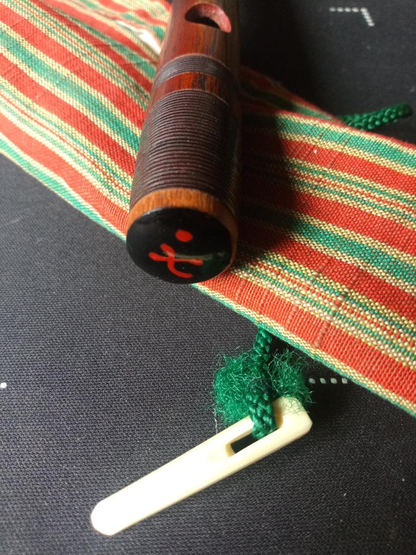 ryohan本煤竹製篠笛　笛師藍山 七上調子