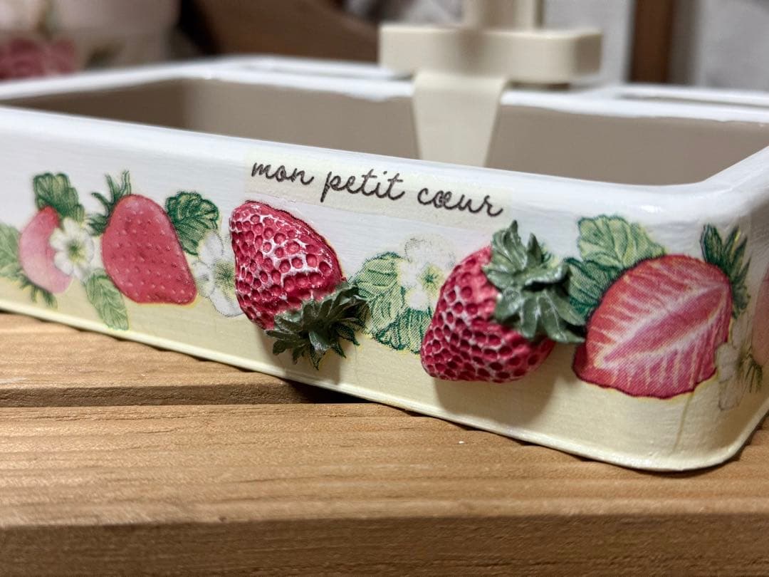 サイドテーブル※木製引き出しBOX※シンク型プランター※樹脂粘土※デコパージュ